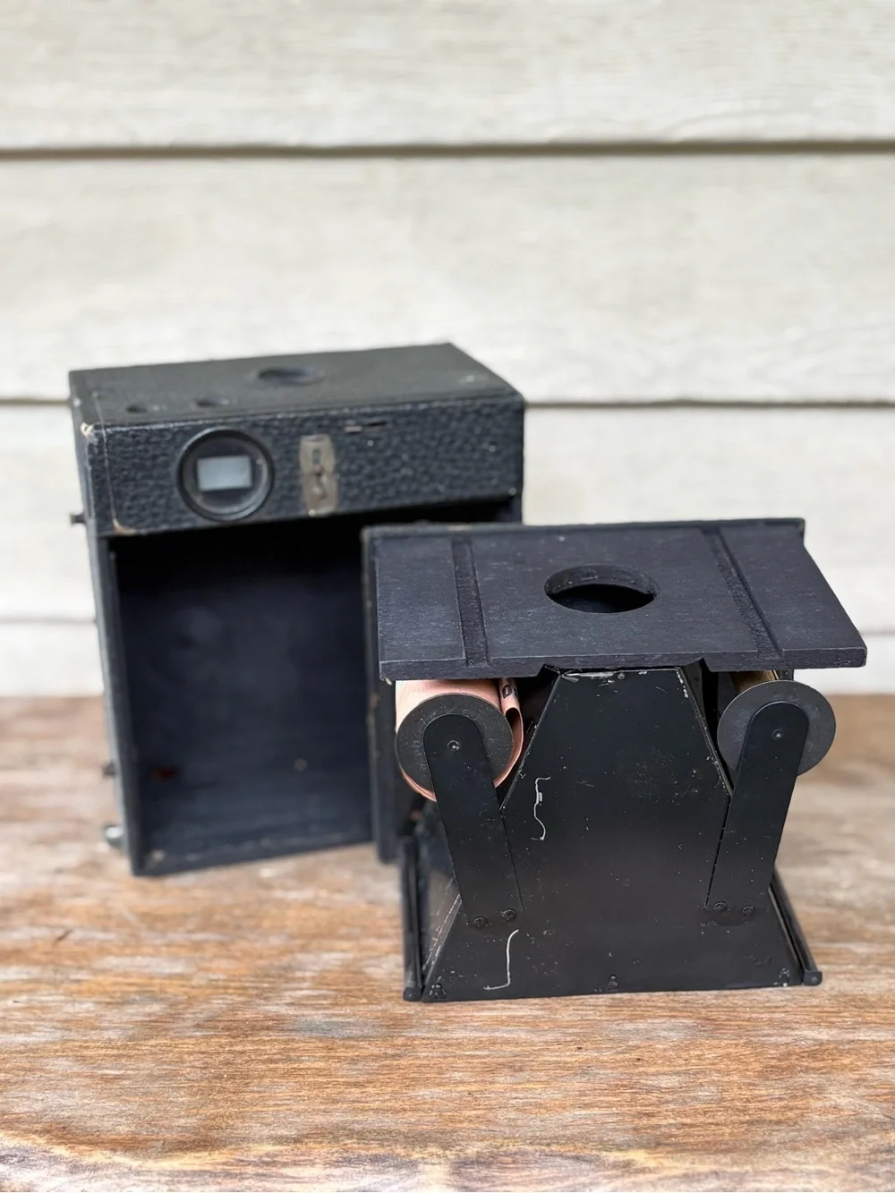 Antique Eastman Kodak Brownie No. 3 Model B camera from the early 20th century.